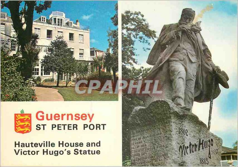 Postcard Modern Guernsey Post Office Stamp-Card Victor Hugo