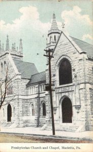 MARIETTA PA Pennsylvania PRESBYTERIAN CHURCH~CHAPEL Lancaster Co c1910s Postcard