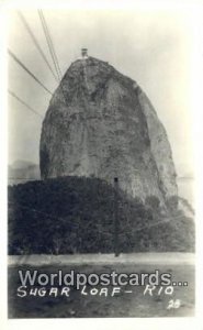 Real Photo Sugar Loaf Rio De Janeiro Brazil Unused 