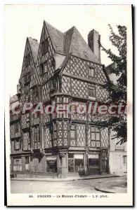 Old Postcard Angers Maison D'Adam