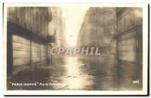 Old Postcard Paris Floods Rue De Bellechasse