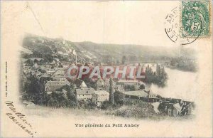 Old Postcard Vue Generale du Petit Andely (map 1900)