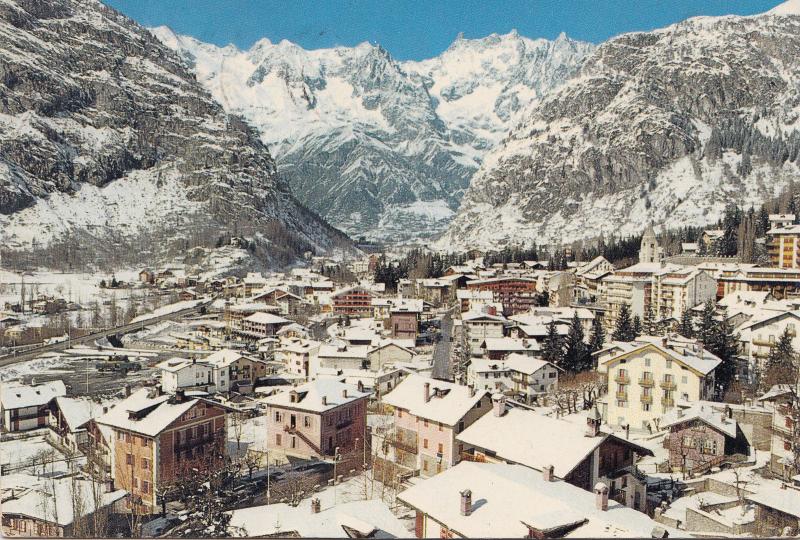 BF19526 courmayeur panorama invernale e la calena del   france  front/back image