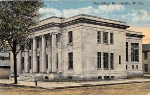 D28/ Moundsville West Virginia WV Postcard 1920 U.S. Post Office Building