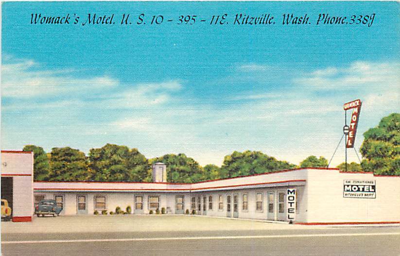 WA, Ritzville, Washington, Womack's Motel, Devlin Co No 17,709F