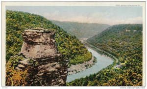 Chimney Rock & New River Canyon Near Fayette, West Virginia, 1910-1920s