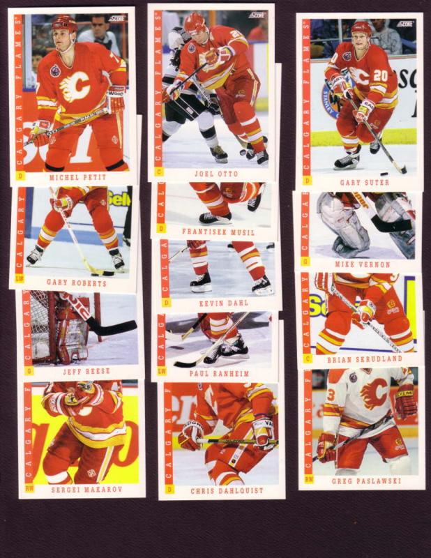 (13), Calgary Flames 1993 Score Hockey Cards Canada Alberta Calgary, Postcard / HipPostcard