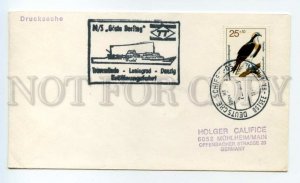 491368 Germany real posted ship Gosta Berling mail COVER