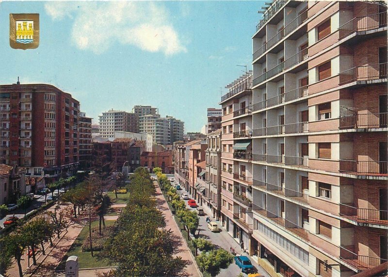 Postcard Europe Spain Tudela Navarra Paseo Marques de Vadillo 