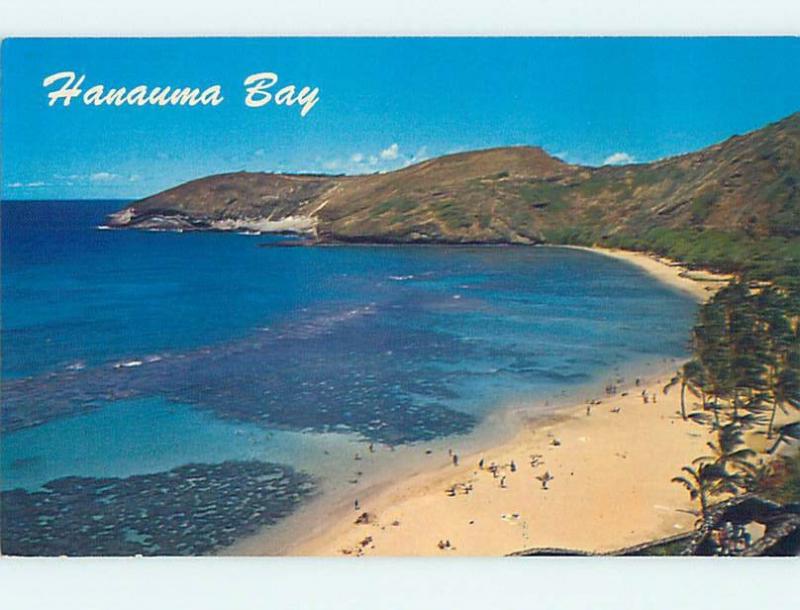 Pre-1980 AREA VIEW OF BEACH Hanauma Bay - Honolulu Hawaii HI hn4934