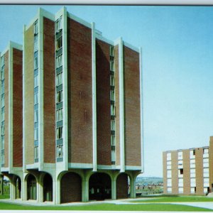 c1970s Cedar Rapids, IA Coe College High Rise Dormitory Dorm Brutalism PC A233