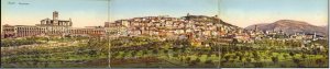 italy, ASSISI, Triple Panorama Postcard (1910s) 3x PC