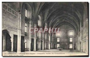 Old Postcard Avignon Palace of the Popes low Chapel of the Consistory