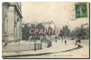 Old Postcard Paris Place Saint Francois Xavier