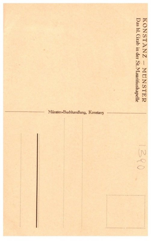 Germany  Konstanz Munster Das hl. Grab in der ST. Mauritiuskapelle