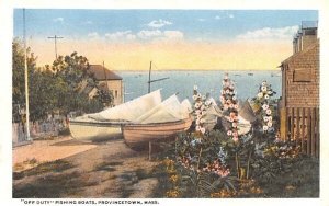 Off Duty Fishing Boats in Provincetown, Massachusetts