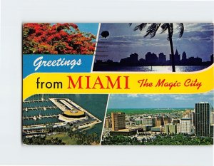 Postcard Greetings from Miami, The Magic City, Miami, Florida