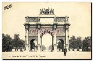 Old Postcard Paris Arc de Triomphe of the Carousel Maggi