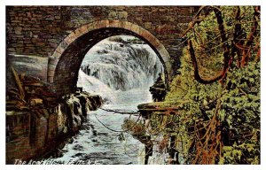 Postcard WATER SCENE Glens Falls New York NY AT8059