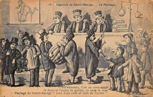 LÉGENDE SAINT SAULGE PARTAGE-LEGEND OF SAINT SAULGE SHARING FRENCH POSTCARD