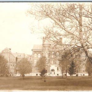 1900s Cedar Falls RPPC IA Teachers Normal College University Real Photo UNI A137