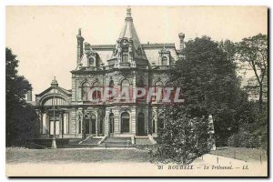 Old Postcard Roubaix The Tribunal