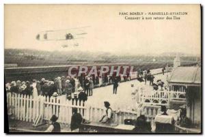 VINTAGE POSTCARD Avion Aviation Park Borely Marseilles Aviation Cheuret Has I...