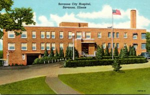 Illinois Savanna The Savanna City Hospital Curteich