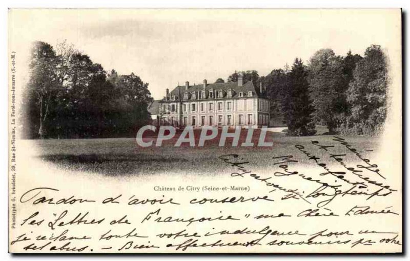 Old Postcard Chateau Citry