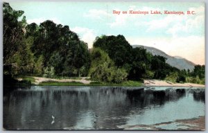 Postcard Kamloops British Columbia c1905 Bay On Kamloops Lake Scenic View