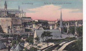 Luxembourg Eglise du Grund et pond du chateau