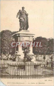 Postcard Old Nice (Alpes Maritimes) The Statue of Massena