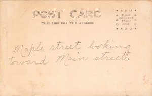 J15/ Cuba New York RPPC Postcard c1910 Maple Street Main Street Homes 104