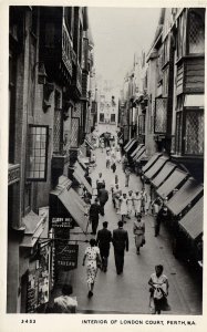 australia, WA, PERTH, Interior of London Court (1950s) C.A. Pitt RPPC Postcard