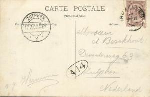 belgium, BRUXELLES BRUSSELS, Palais de Justice, Flag Postcard (1907) 