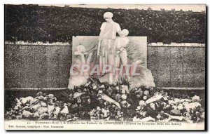 Postcard Old high Monument to the Memory of the Children of Compiegne Army