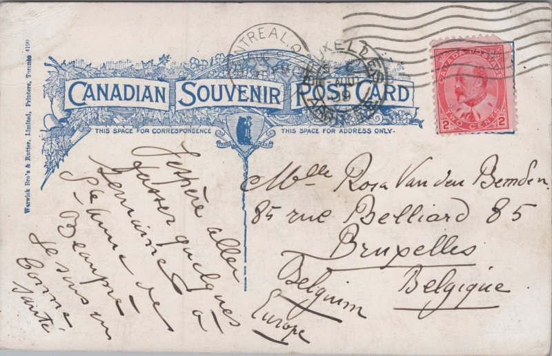 Canada Montreal Maisonneuve Monument Postcard C373