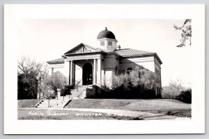 Williston ND North Dakota Public Library Real Photo Postcard R22