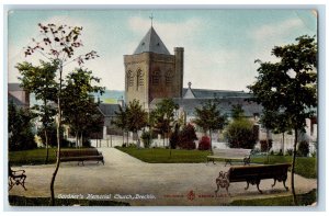 Brechin Angus Scotland Postcard Gardner's Memorial Church c1910 Antique