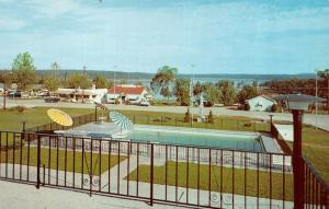 LAKEVIEW, AR Arkansas MOTELS~GIFT SHOPS~POOL~50'S CARS Baxter Co ROADSIDE Chrome