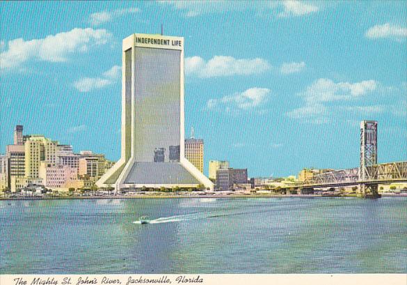 St John's River and Independent Life Building Jacksonville Florida