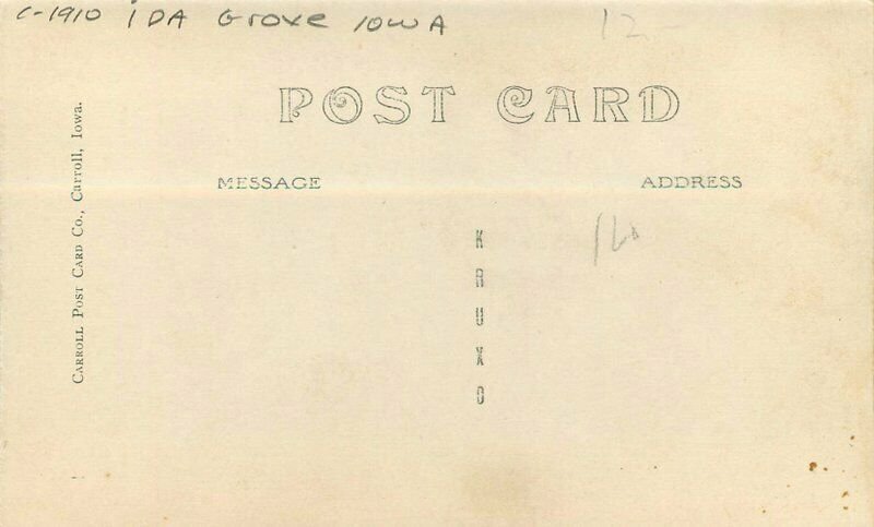 C-1910 Ida Grove Iowa Presbyterian Church Carroll RPPC Photo Postcard 21-7979