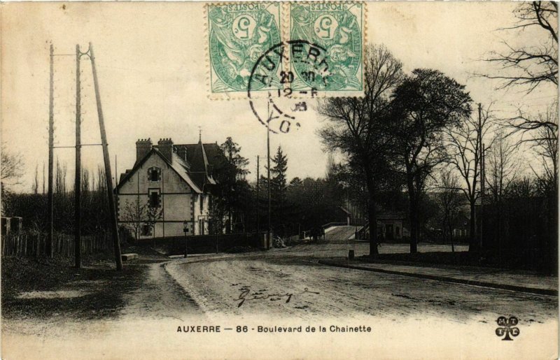 CPA Auxerre - Boulevard de la Chainette FRANCE (960458)