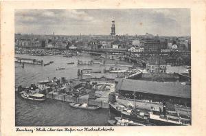 BF34450 hamburg blick uber den hafen germany   front/back scan