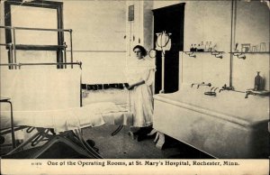 Rochester Minnesota MN St Mary's Hospital Operating Room Nurse c1910 PC