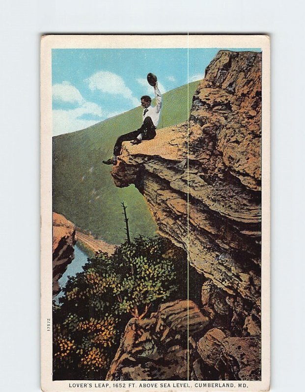 Postcard Lover's Leap, Cumberland, Maryland