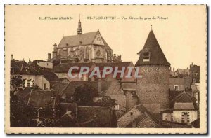 Old Postcard The Illustrious Yonne St Florentin Vue Generale taking the Prioress