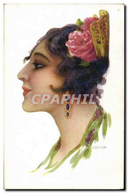 Old Postcard Fantasy Illustrator Tipo Espanol Codina