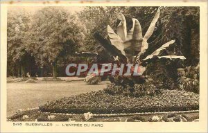 Old Postcard 5495 guebwiller the entrance of the park