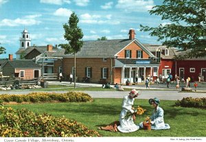 Postcard Upper Canada Restored Village Buildings Furnishings Morrisburg Ontario